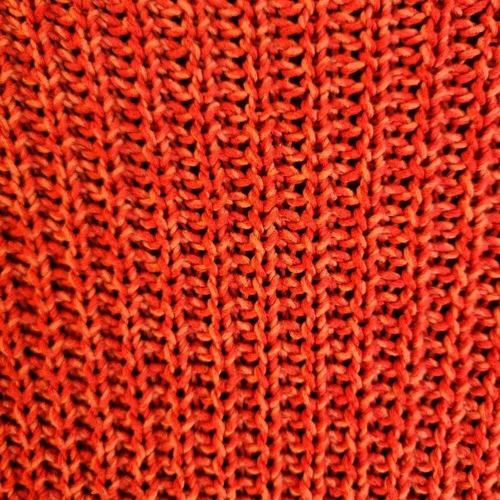 LRL Lauren Jeans Fisherman Nautical Red Crew Neck Open Knit Classiccore Sweater